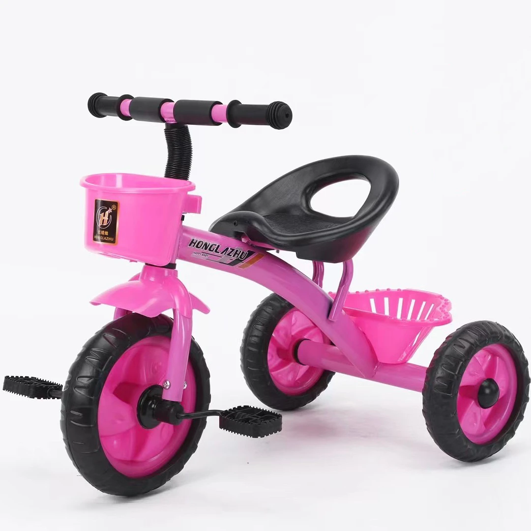 2024 factory whosale push car tricycles 3 seat for kids customised scooter tricycle bike big parts rod indian