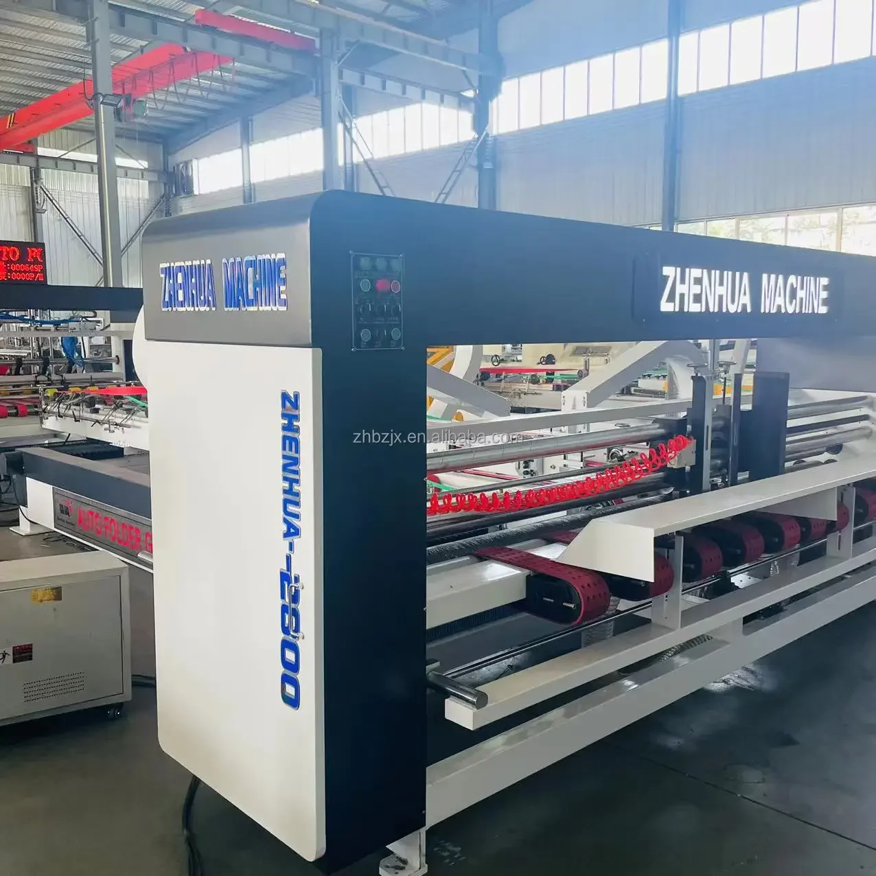 ZHENHUA-QZD Packing Making Corrugated Carton Box Folding Gluing  Automatic Folder Gluer For Making Box Folder Gluer Machine