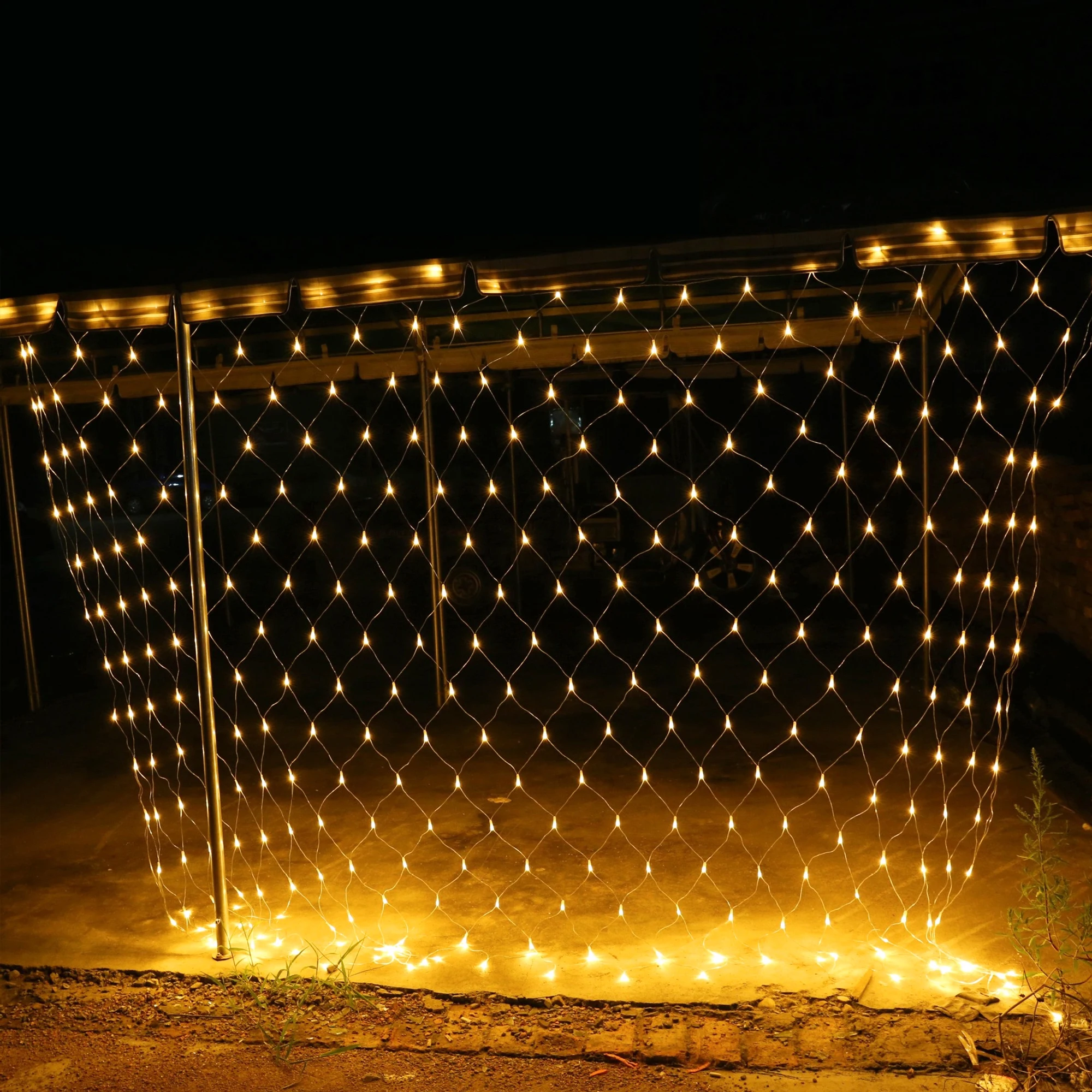 Net Mesh Fairy String Light 2x2M 3x2M 6x4M LED Waterproof Decoration Window Curtain Wedding Party Decorative Led Wall Lighting