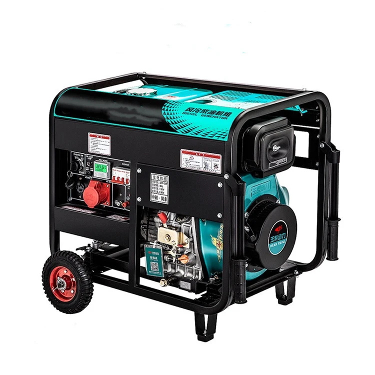 single or 3phase 6kw  for  welding generator  50HZ 60HZ 3000/3600rpm electric slient portable diesel  generators