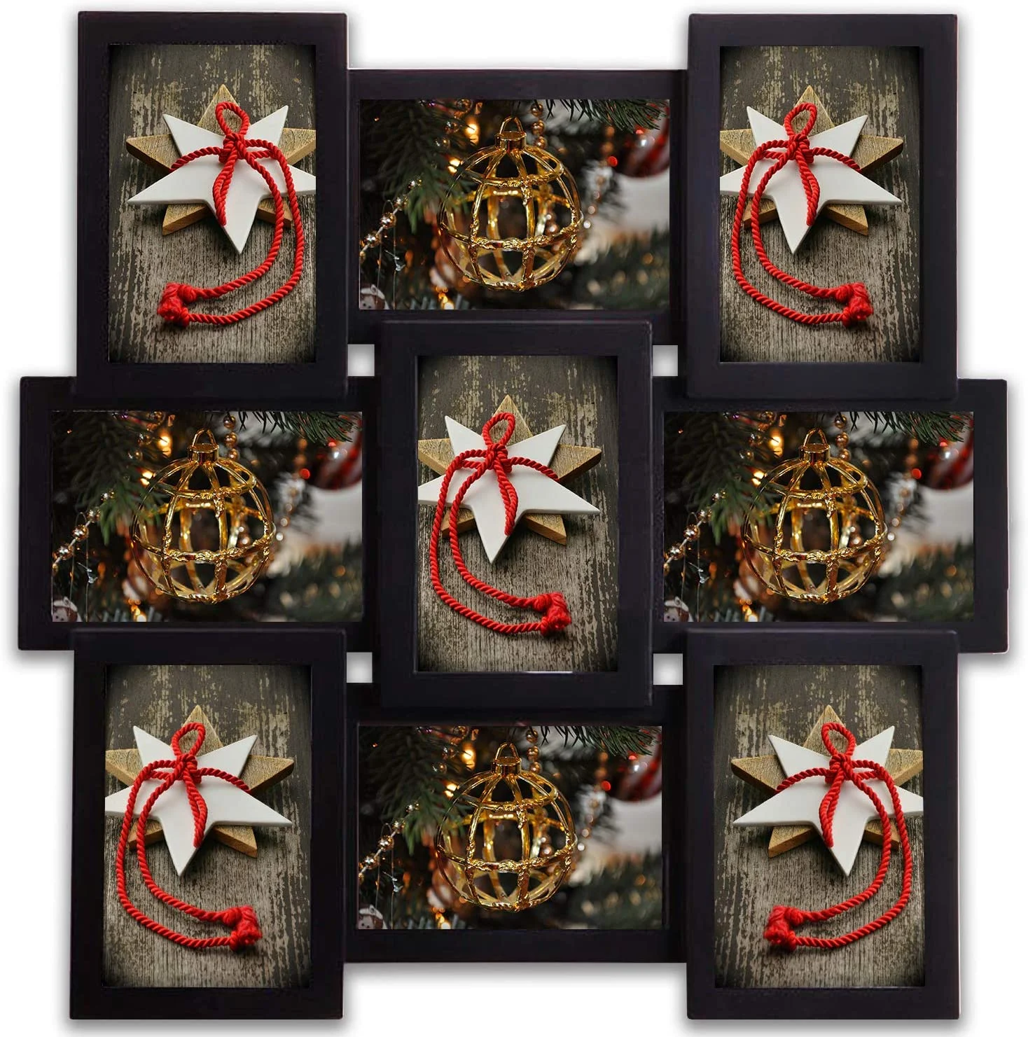 2020 Cheap More Photo Frames,9 combination,Square Wall Decoration With Standing,6 inches