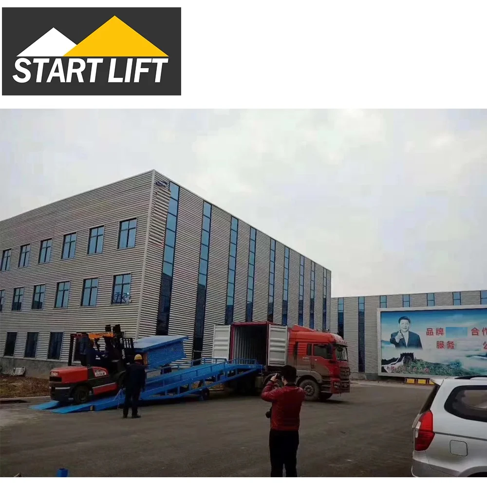 6-12 ton mobile boarding customization hydraulic loading dock ramp manual container loading platform