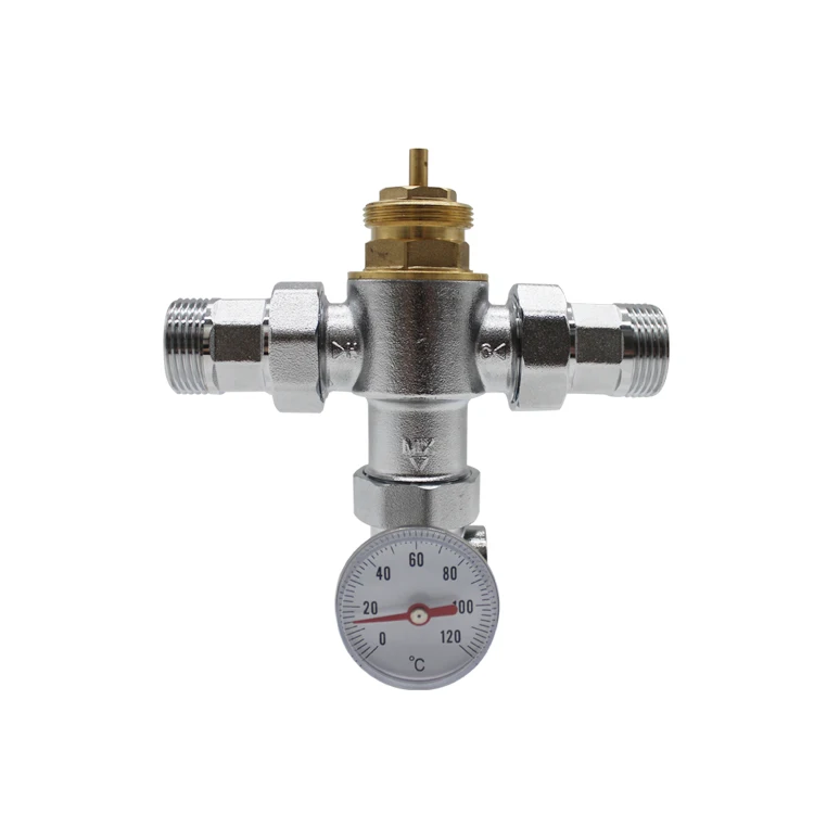 electronic thermostatic mixing brass valve 24V