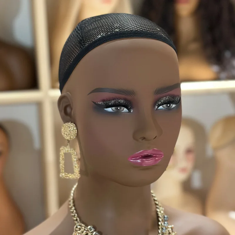 Wholesale Female Makeup Hat Jewelry Display Wig Mannequin Head wig stand tripod  for Customize Logo