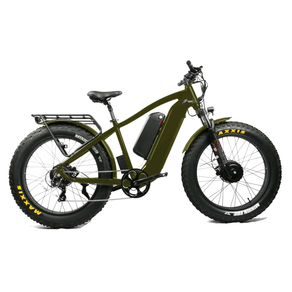 Front suspension fork fat tire electric bike 52V 1000W dual powerful motor mountain e bike 2 wheel high speed bike electric