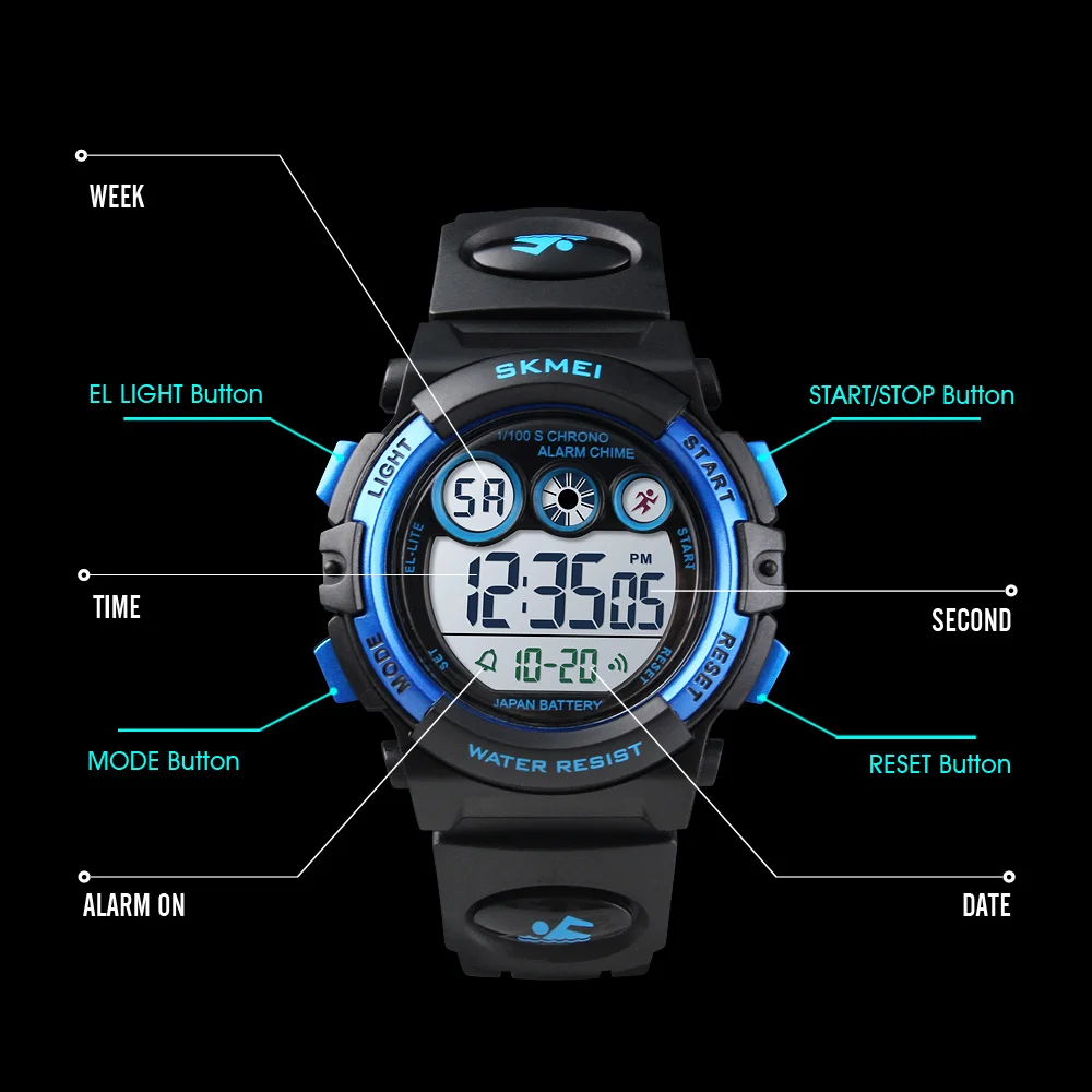 Original 1451 Kids Watches Low Moq Custom Digital Watch Fashion Waterproof Sport Wrist watch