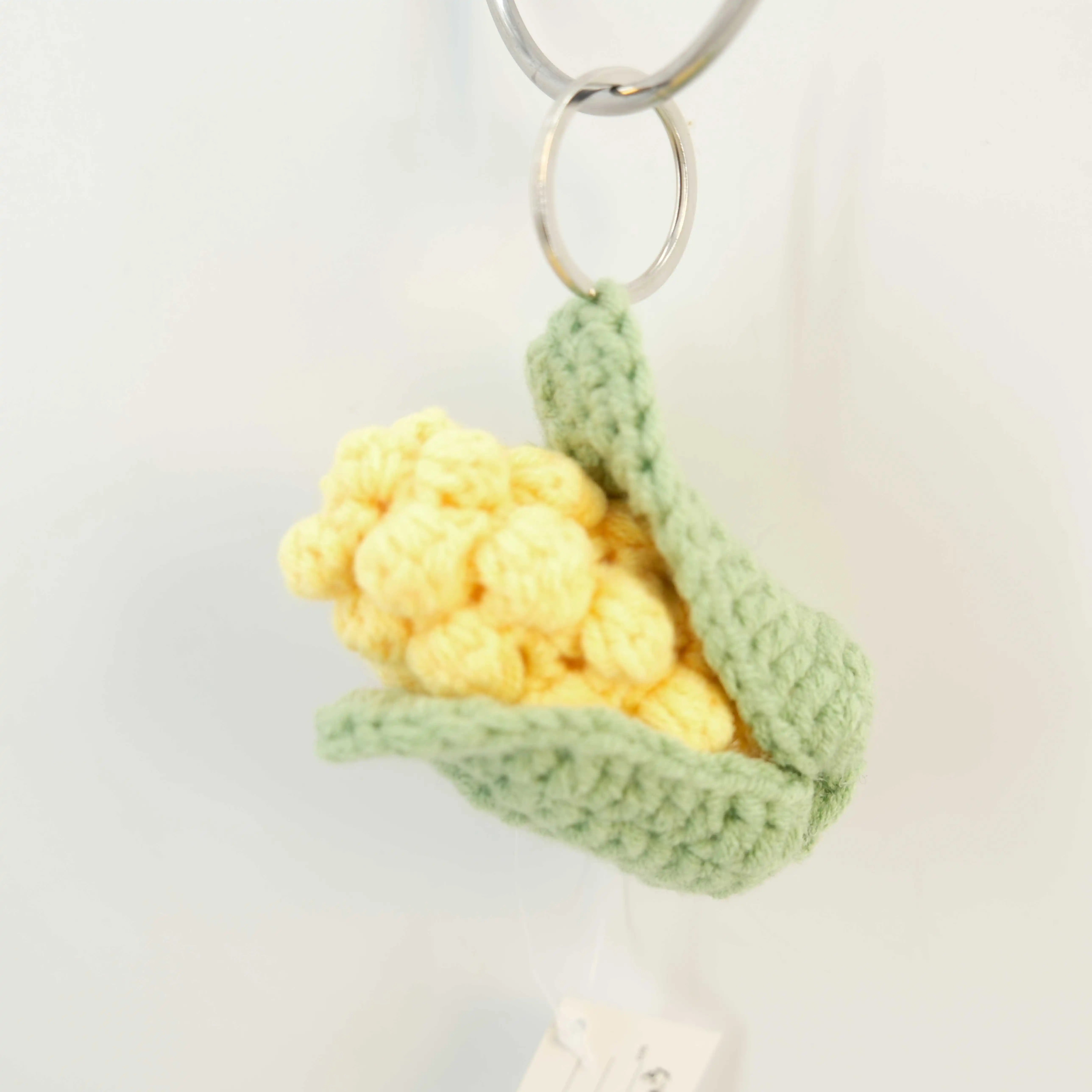 Wholesale 3D Vegetable Keychain Custom Crochet Keychain Home Decor Mini Simulated Wool Crochet Keychain