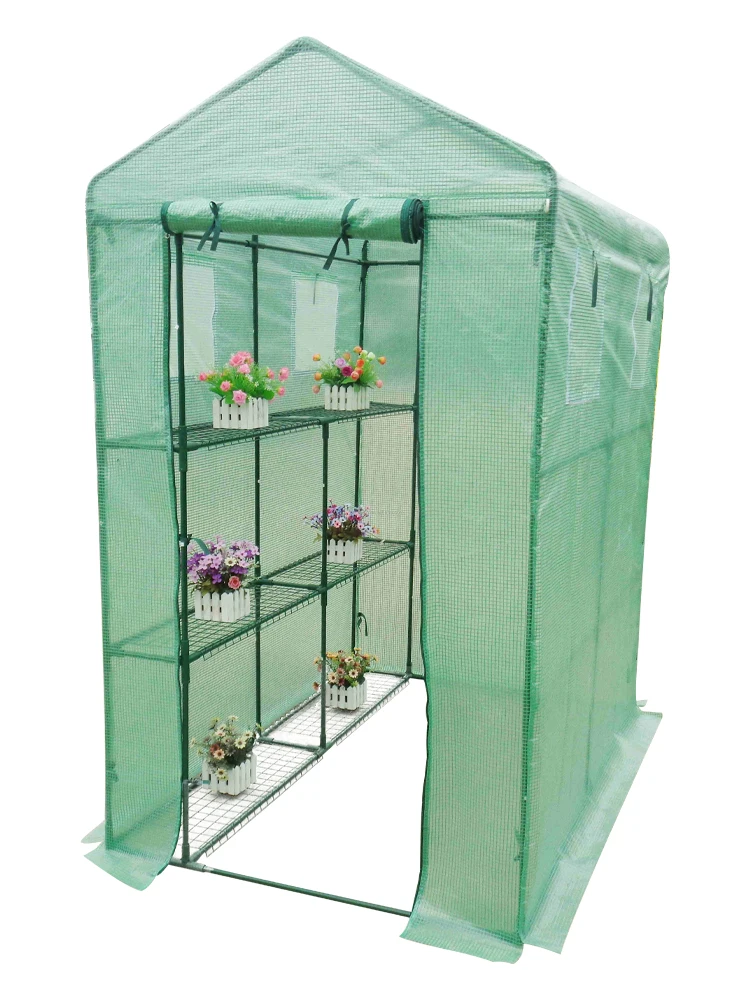 Walk In Greenhouse Indoor Outdoor Sturdy Shelves Grow Plants Seedlings Herbs In Any Season Gardening Rack Garden Greenhouse