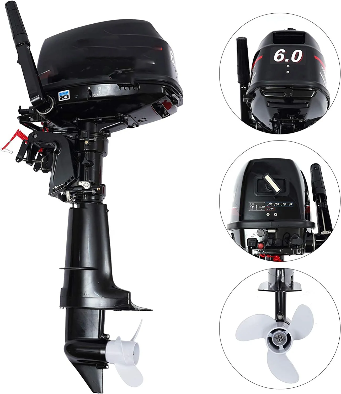 6hp 2 Stroke Outboard Motors Compatible for Yamaha Boat Engine