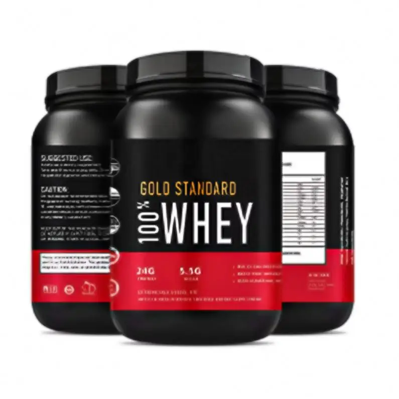 2 Pound, 5 ,Double Rich Chocolate Optimum Vanilla Nutrition Gold Standard 100% Whey Protein Powder,