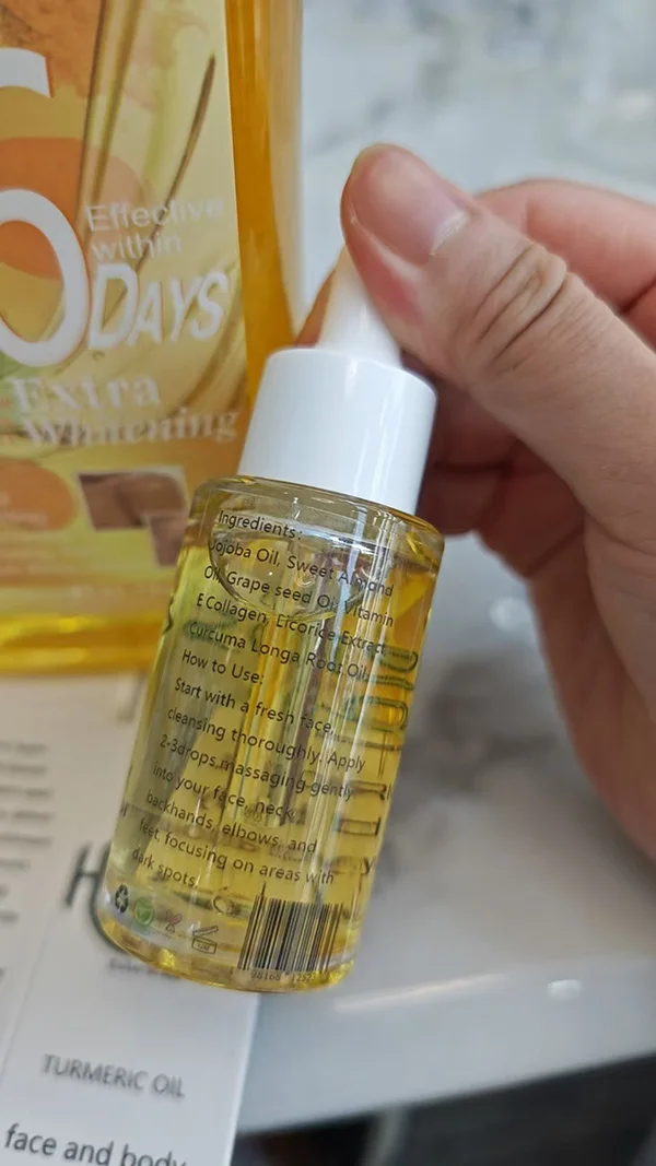Turmeric And Vitamin C Anti Oxidation Dark Spot Corrector Facial Serum Oil For Face Skin