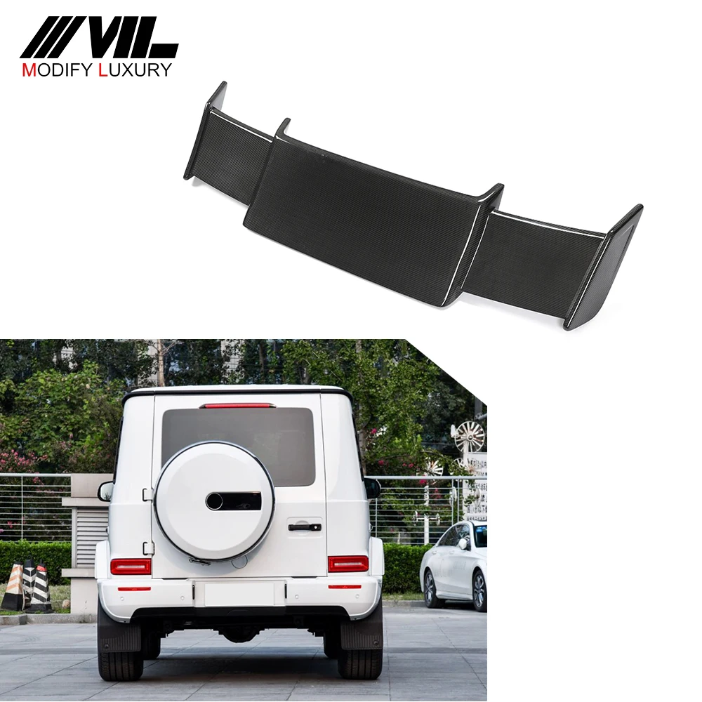 Modify Luxury W463 G Class Carbon Fiber Roof Window Wing Spoiler for Mercedes Benz G500 G550 G63 AMG 2019UP