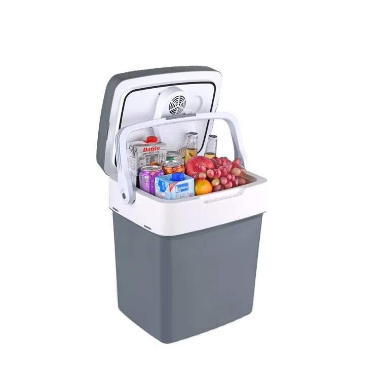 29L Электрический охладитель и теплее с ручкой для автомобиля дома 12V/24V портативный автомобильный холодильник автомобилей