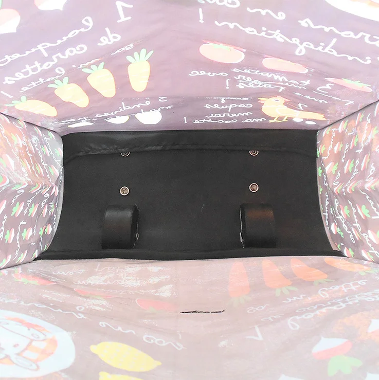 2020 Wholesale Woven Foldable Bag Trolley Bags wheeled Shopping Bags