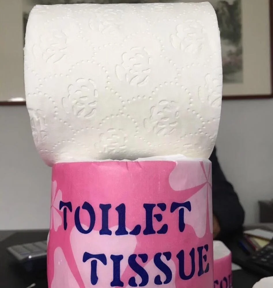 bathroom tissue 2 ply 400 sheets 100% virgin pulp toilet tissue roll custom toilet paper