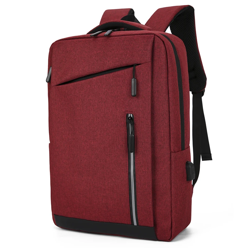 USB Charger Backpack Smart Laptop Backpack Bag Simple Custom Logo Nylon Unisex Backpack