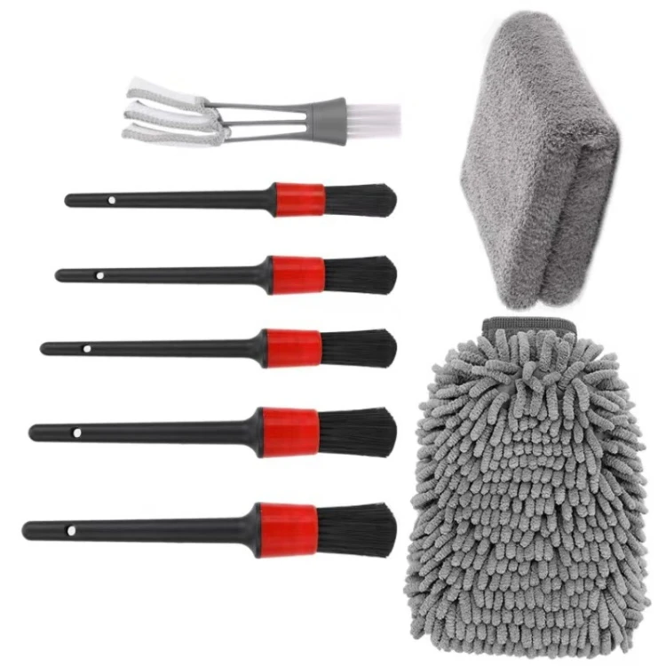 Wholesale 8 PCS / Set Cleaning Waterproof Car Wash Detailing Brushes