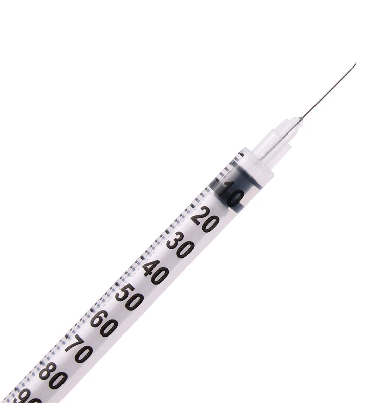 KDL disposable sterile  syringe 0.3cc 0.5cc 1cc with fixed needle 27-31G  Manufacturer