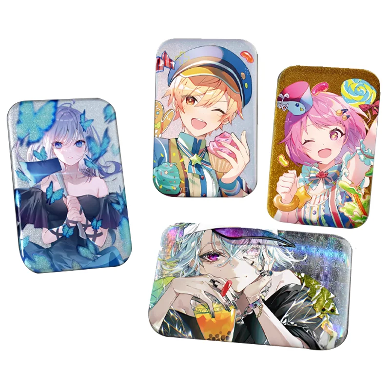 Wholesale custom logo offset printing blank metal tin tinplate 37 58mm cheap magnetic pin square button badge for promotion