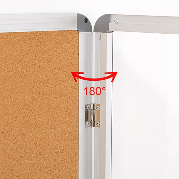 
Office classroom home aluminum frame enclosed cork message notice board decoration wall mount lockable bulletin board 