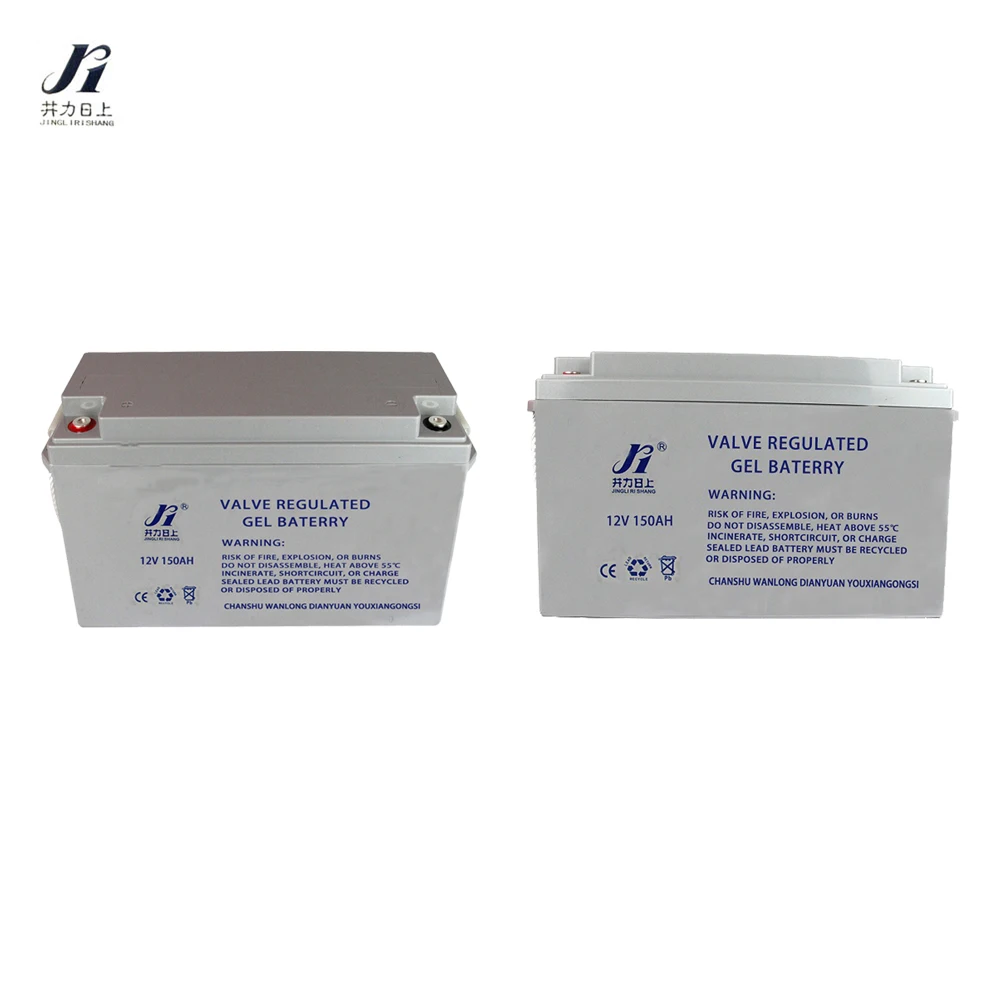 Wanlong Power AGM type 12 volt 150ah deep cycle free maintenance solar storage sealed lead acid gel battery