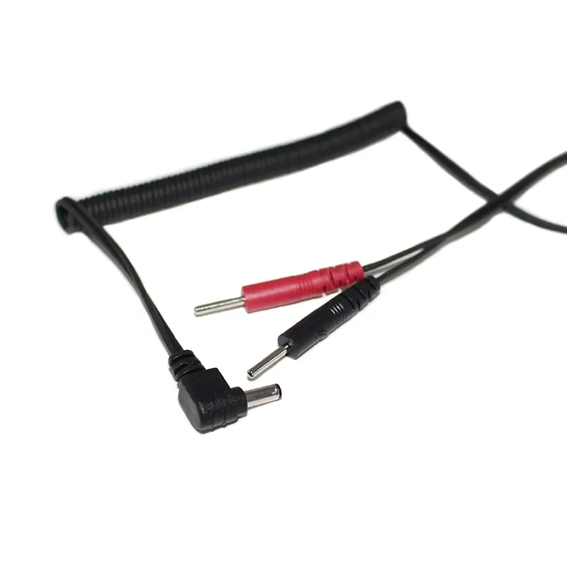 Black and Red Low Price 3.5mm x 1.35mm 90 degree black  to 2 pin dc cable