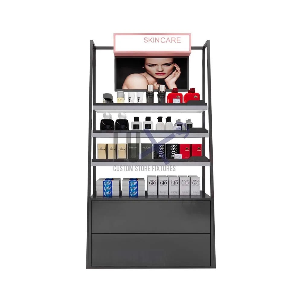 Oem&Odm Display Rack Cosmetic Store Display Cabinet Lipstick Makeup Display Stand