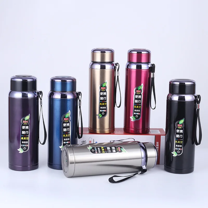2021 Custom 600ML Camping Water bottle stainless steel vacuum flask thermos vacuum flasks with Star Decorations lid