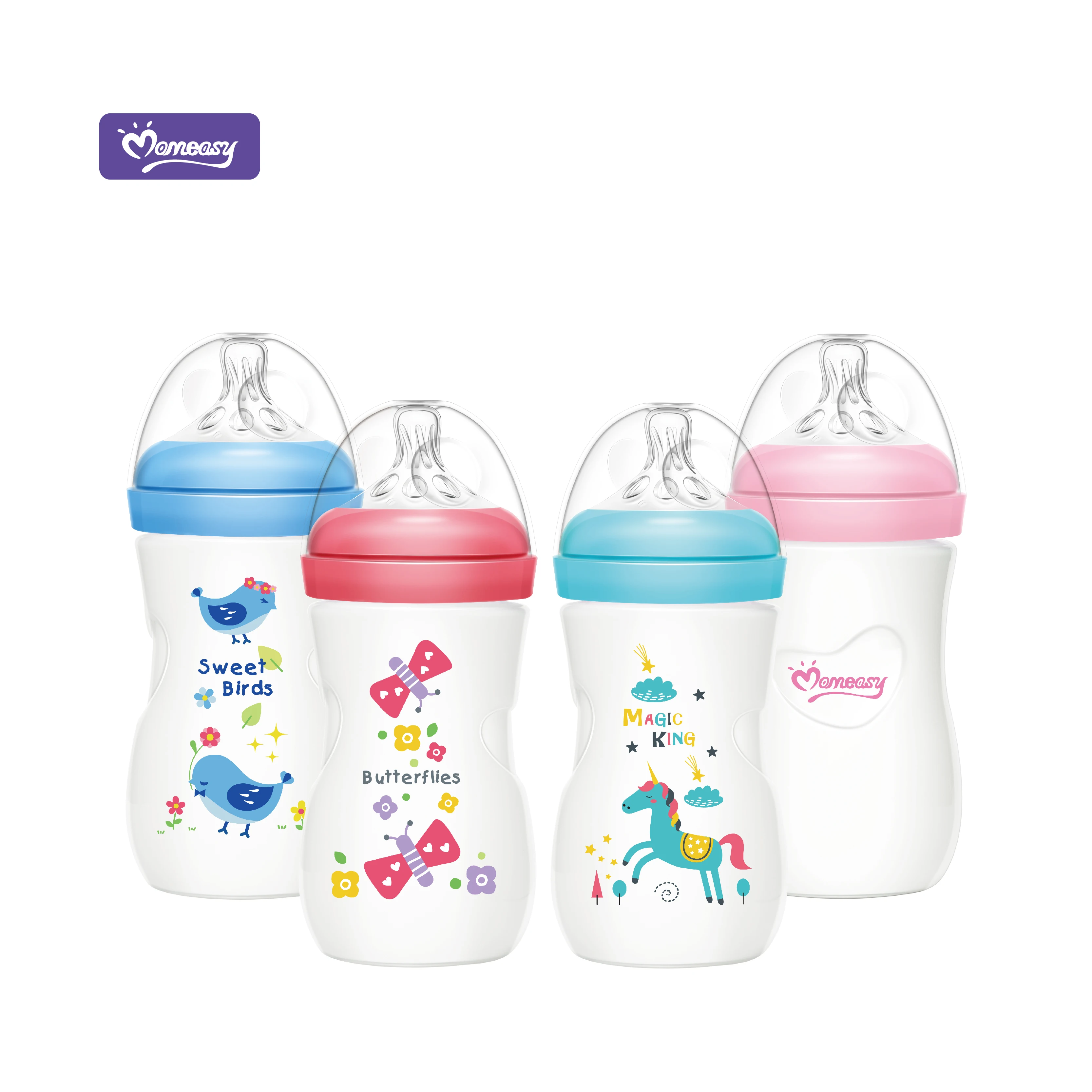 Momeasy Baby 240ml/8oz Wide Neck PP Feeding Bottle  Factory Directly Supply