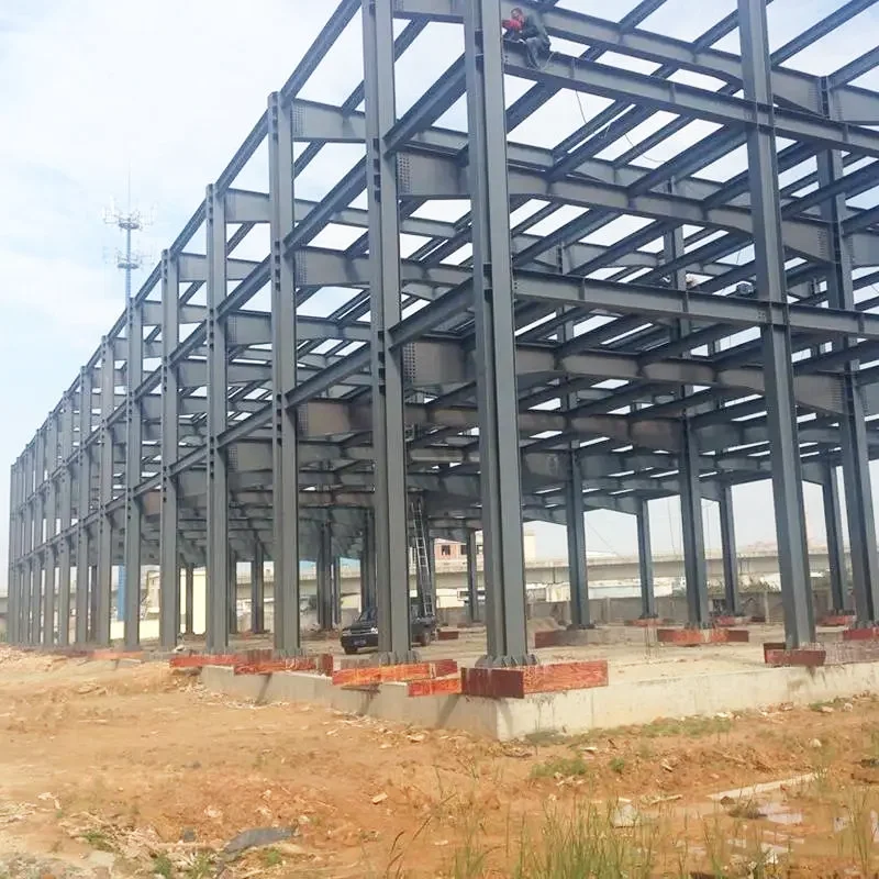 Pre-engineered Light Framework Steel Structure Flat Roof Multi Storey Design Office Apartment Buildings
