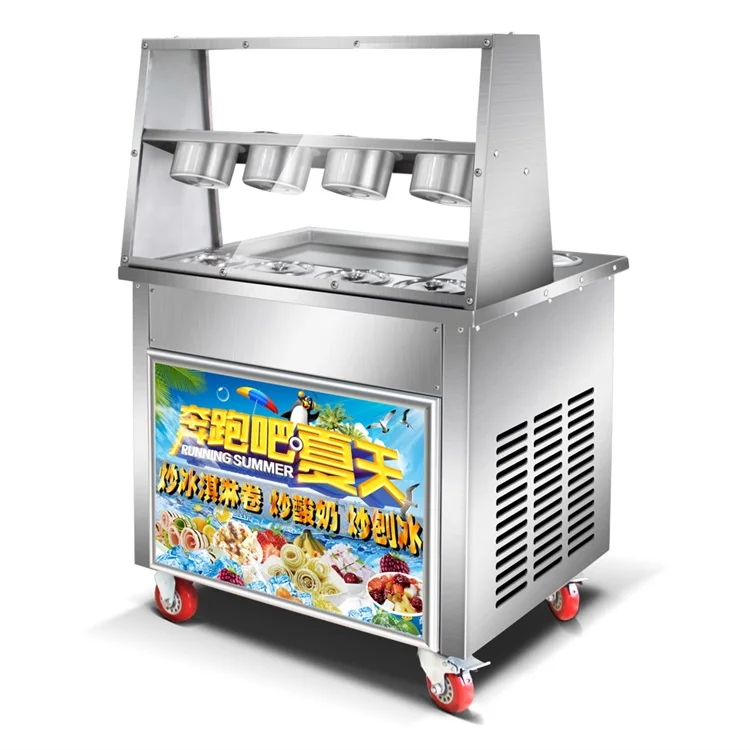 High Quality Fried Pan Roll Ice Cream Maker Stir Fry Ice Cream Maker