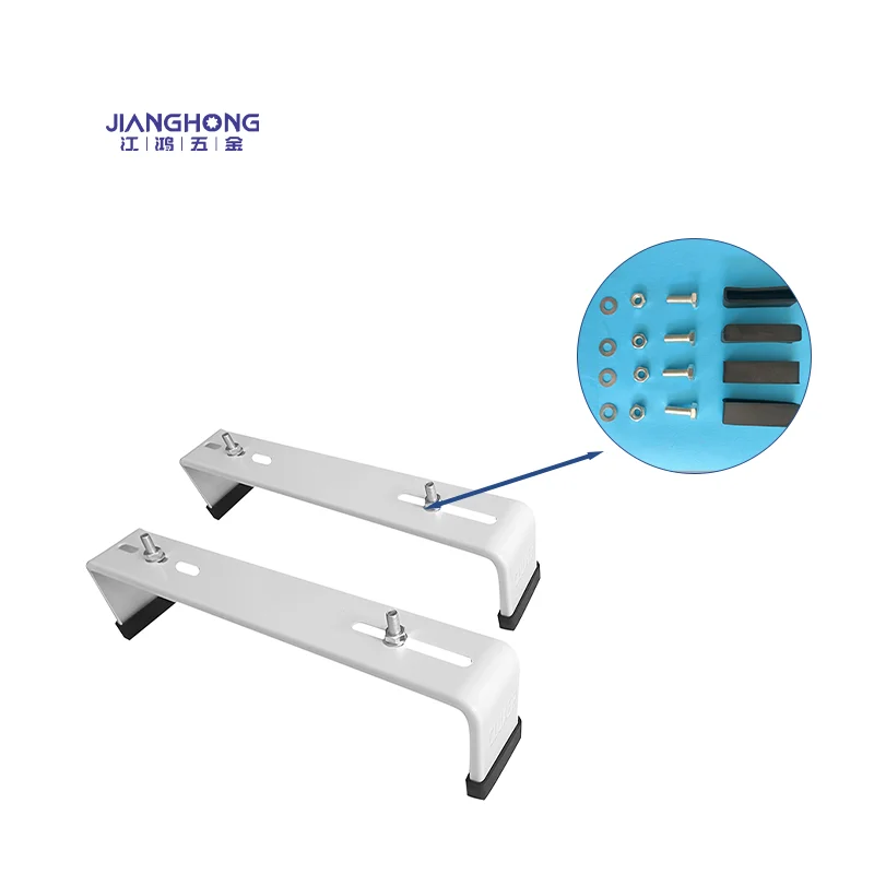 Hot dipped galvanized steel mini split AC floor stands air conditioner ground mounting brackets AC condenser stand