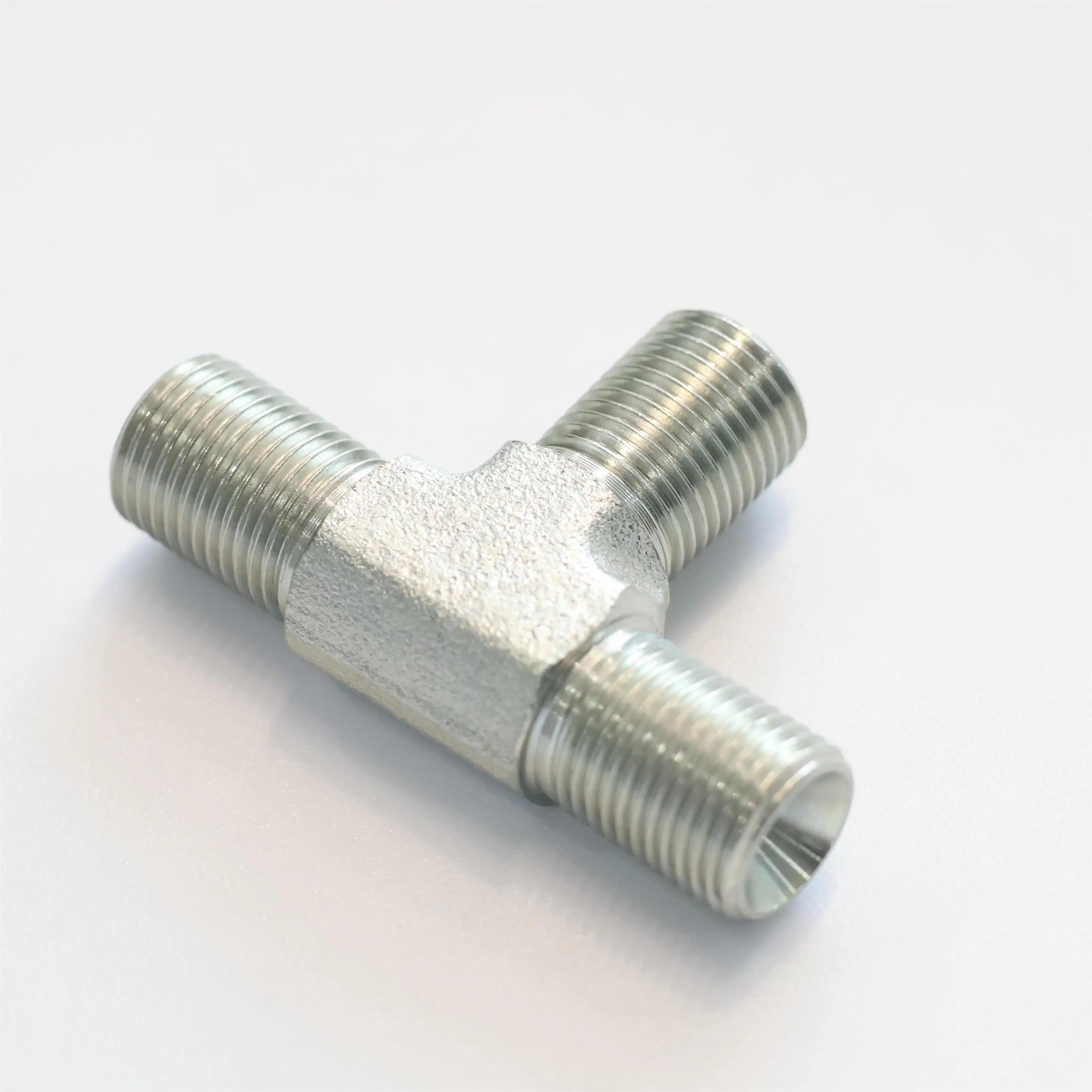 Customized Carbon Steel Threaded Pipe Tube  Adapter Hose Crimp Male BSPP To Male BSPP AB Series Hydraulic Fitting Bulkhead nut