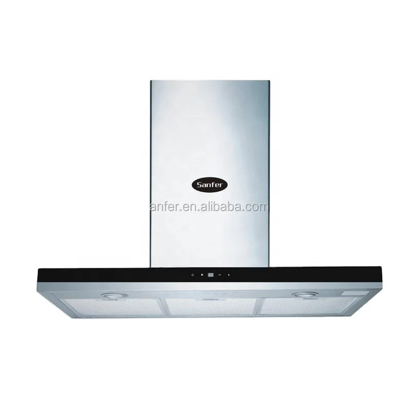 Range Hood 90cm Stainless Steel Kitchen Range hood 900mm Commercial Canopy Wall Mount BBQ Cooker Hood 3 Speed LCD Display