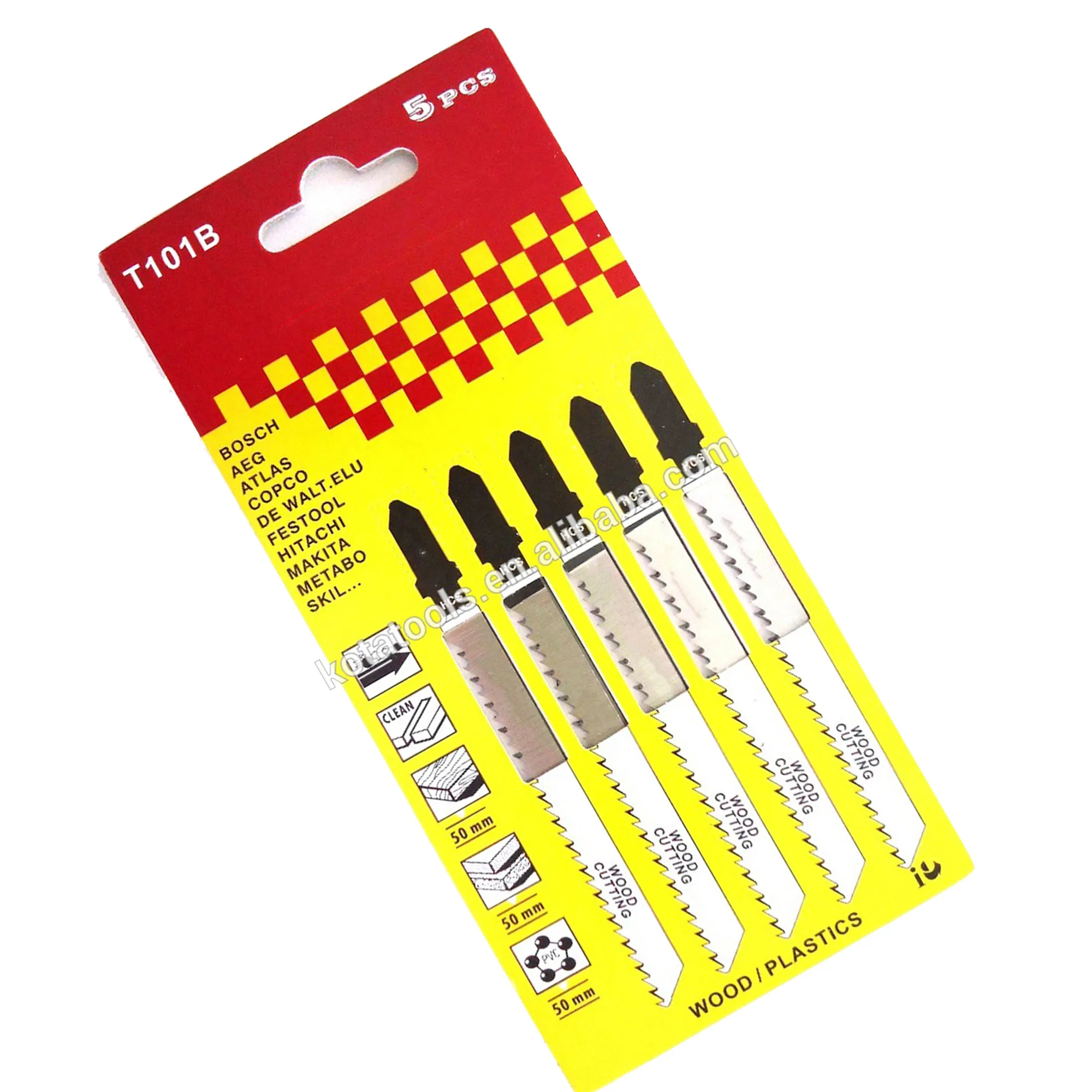 10 TPI Thin Metal Cut Cobalt Steel T-Shank Jig Saw Blade sets