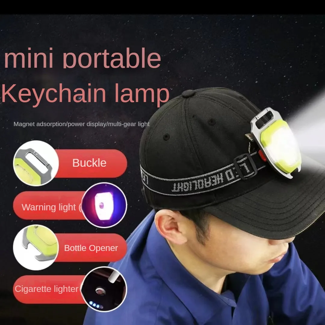 wholesale multifunction lighthead corkscrew 2 in 1 outdoor key chain light