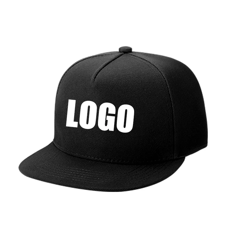 Wholesale New Classic Plain Printing Plastic 3D 5 Panel Custom Colors Embroidery Snapback Hat Cap