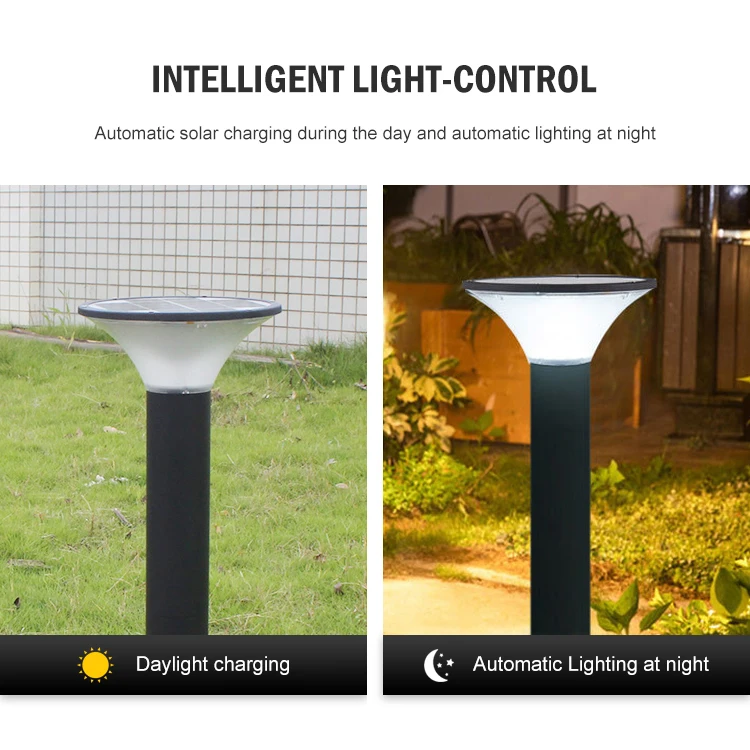 Unique New Design Plugin Buried Energy Saving Bollard Garden Light 7W Solar LED Lawn