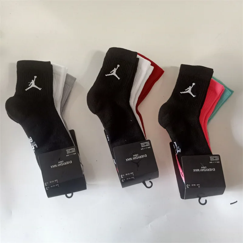 Оптовая продажа, мужские и женские хлопковые спортивные носки nike nba- team, баскетбольные носки с принтом на заказ