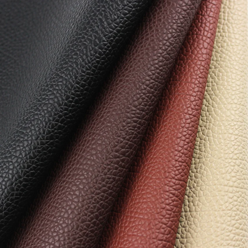 wholesale stock 0.7mm automotive PVC faux leather fake leather supplier pvc artificial leather for car interiors car seat sofa