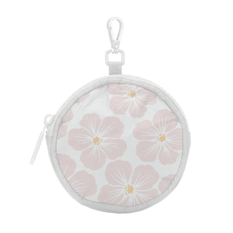 Custom Simple And Casual Portable Coin Cute Wallet Tyvek Mini Coin Bag Keychain
