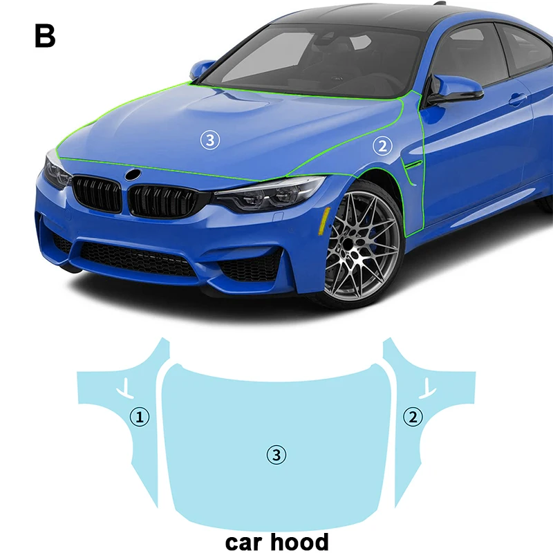 Для BMW M4 F82 2015 2016 2017-2020 каждая часть TPU PPF предварительно вырезанный автомобиль против царапин самовосстанавливающая прозрачная защитная пленка для краски