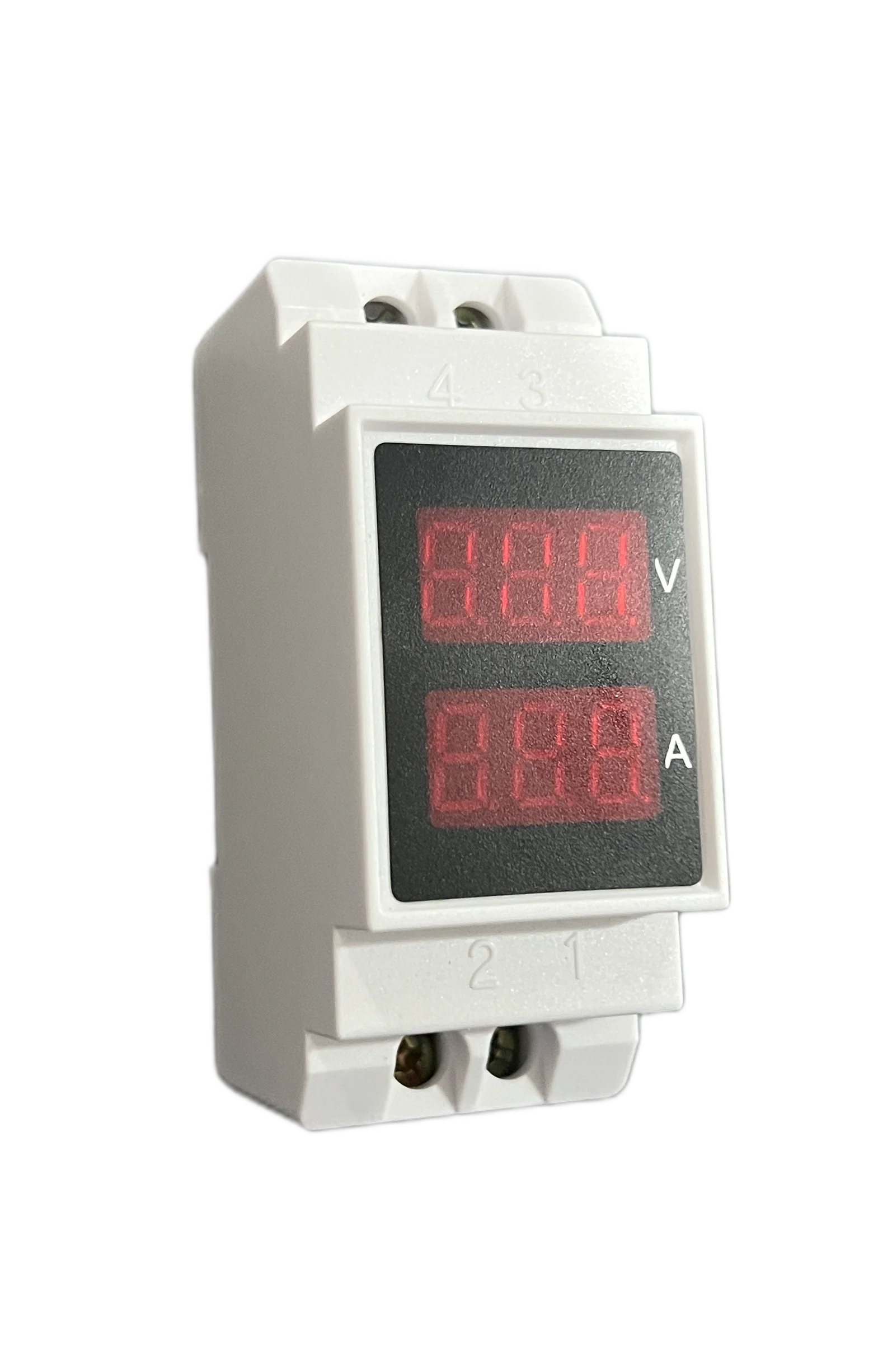 AC digital Din Rail AC Voltmeter & Ammeter Digital Display 2 In 1 Panel Meter 0-100A 0-300V