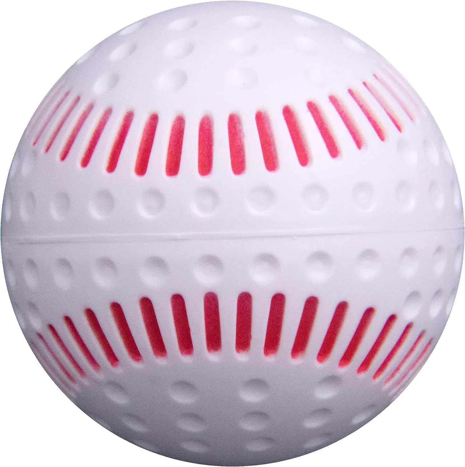 PowerAlley Seamed 60 MPH White Lite dimpled baseballs, Pitching Machine balls