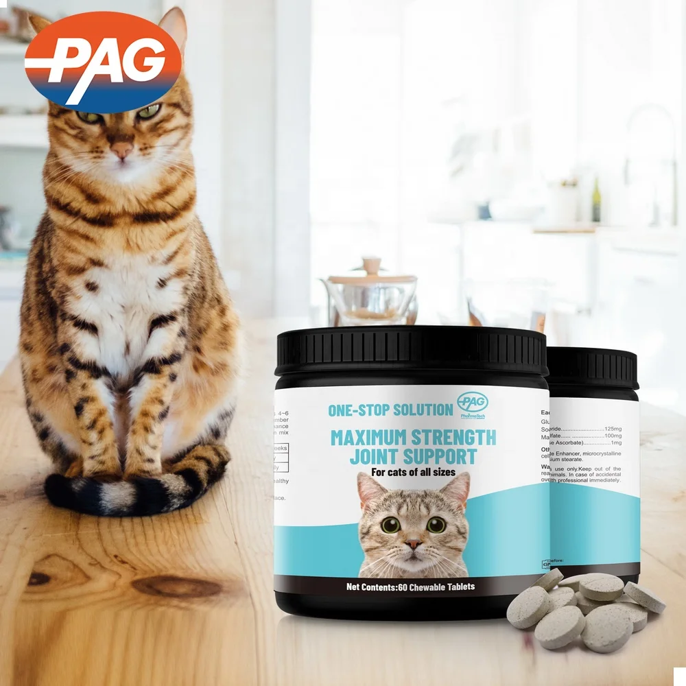 Oem Odm Cats With Glucosamine Chondroitin Pet Supplement Joint Care Supplement Cat Vitamins Supplement Glucosamine Tablet