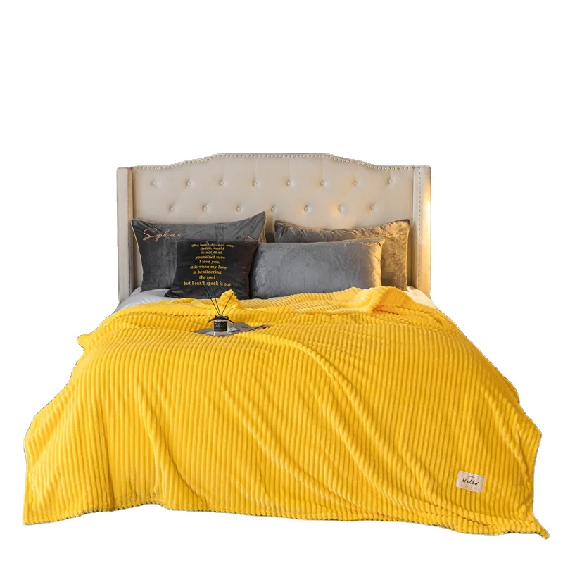 New design portable custom logo fashion sherpa flannel fleece throw blanket