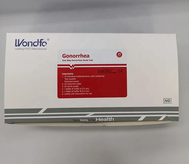 Одноразовый тест на гонорею Wondfo (25 т/коробка)