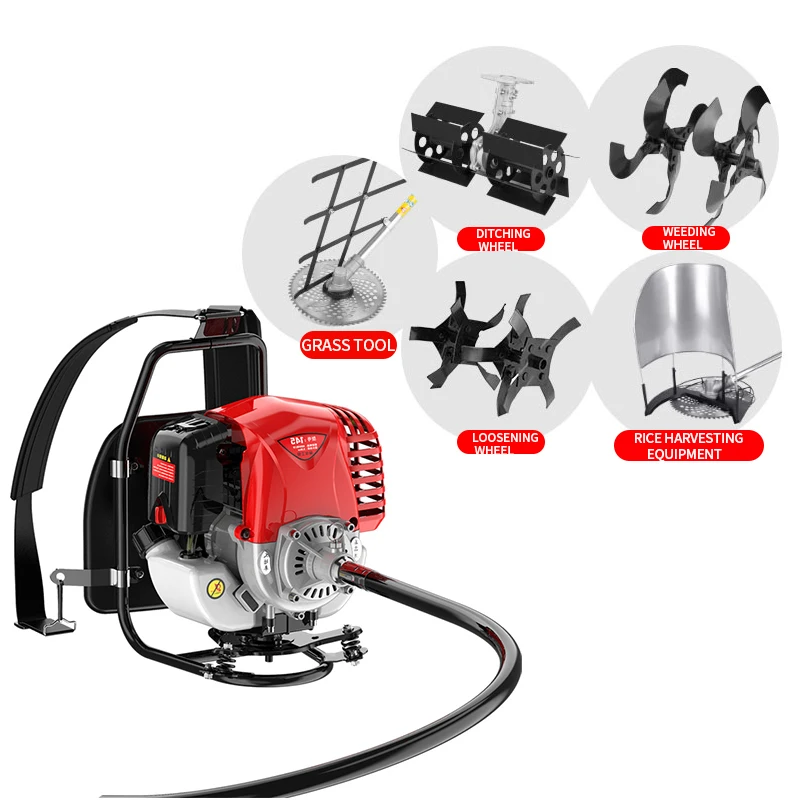 
Lawn mower four-stroke gasoline garden tool metal blade manual lawn mower 