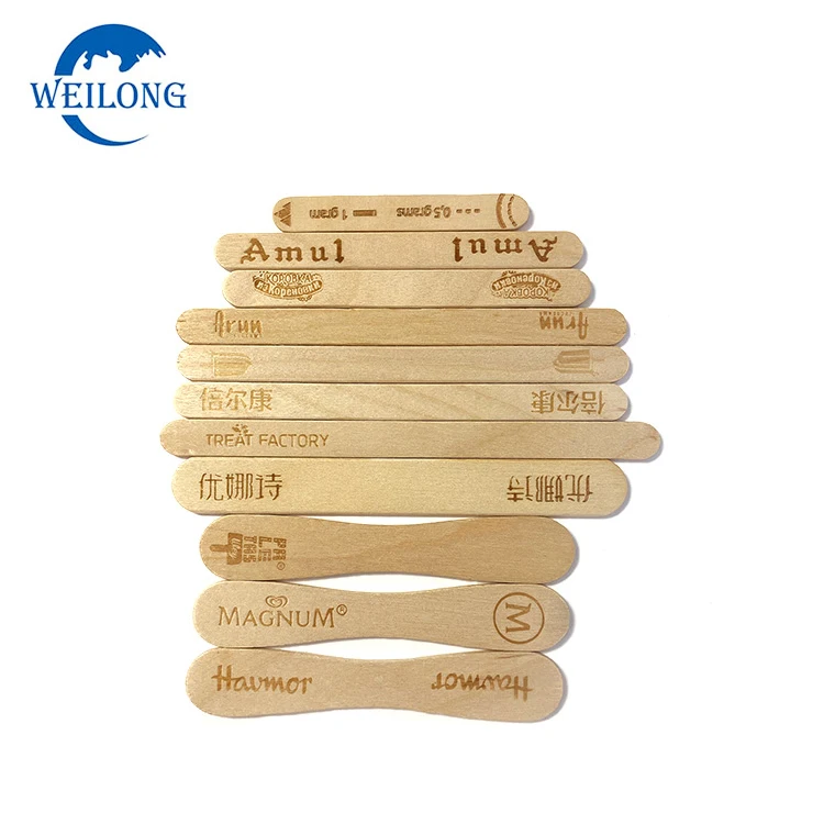  Food grade round ice cream spoon/ice wooden