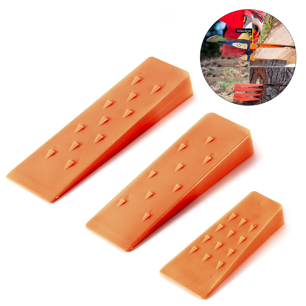 Plastic spiked tree wedges chainsaw loggers with spikes for tree cutting falling bucking tree felling wedges